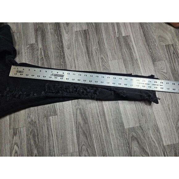 (3/$35) Vintage Almost Famous Size 9 Pockets Distressed Black Denim Jeans - Picture 9 of 11